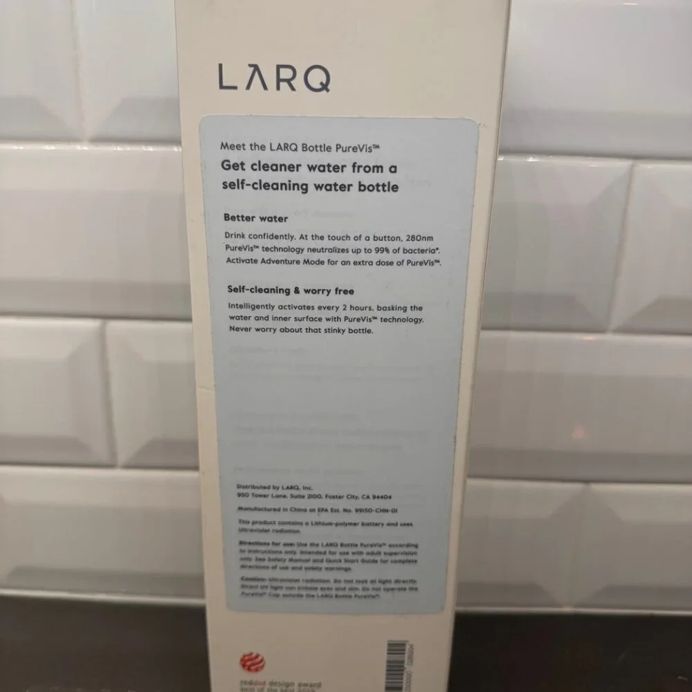 LARQ Insulated Self-Cleaning Water Bottle - Navy Blue